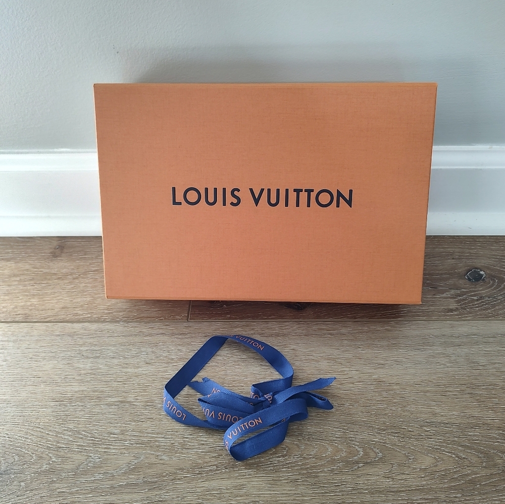 Louis Vuitton Authentic Magnetic Box And Ribbon Luxury Designer Storage Gift